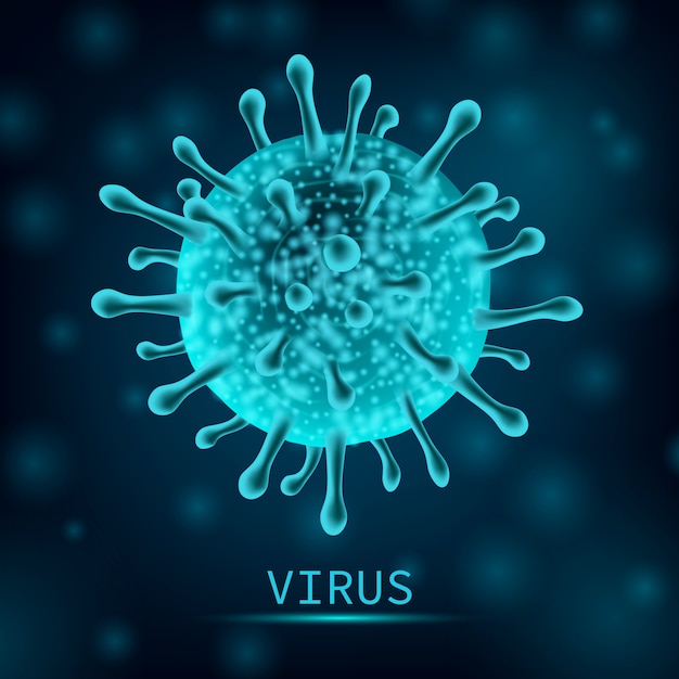 Virus nahaufnahme. coronavirus-hintergrund