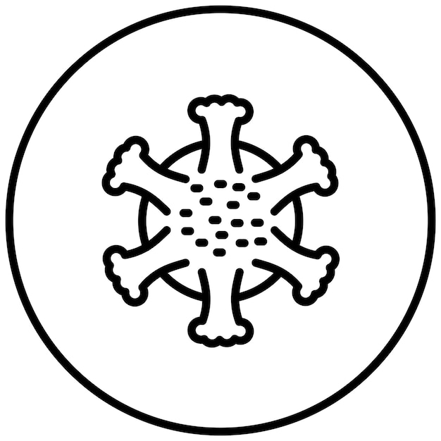 Virusvektor-symbol-illustration des ikonensets von medicine i