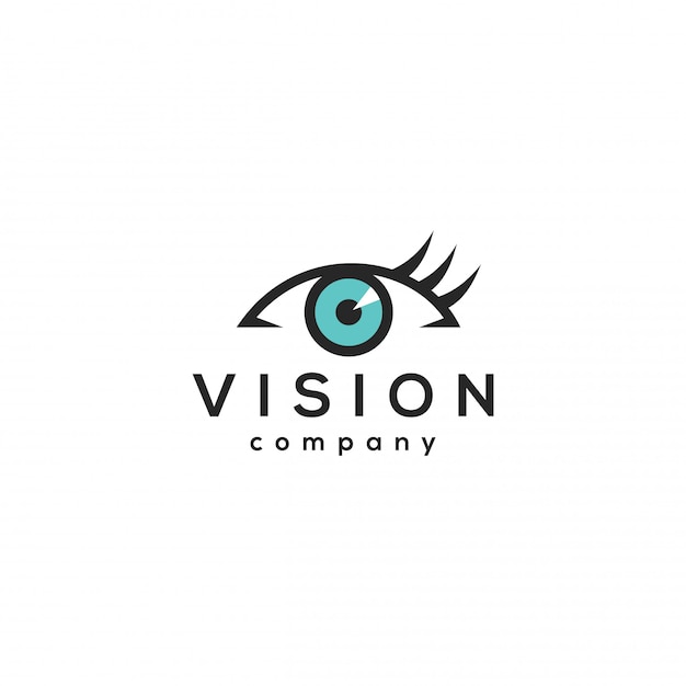 Vision logo konzept, auge entwurfsvorlage.