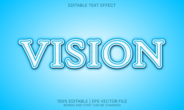 Vektor vision-texteffekt