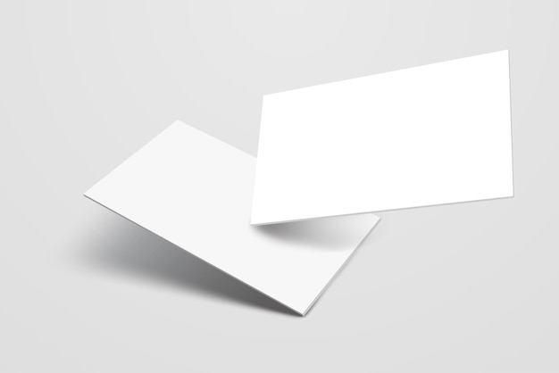 Visitenkarte Geschenkkarte oder Kreditkarte Mockup für Präsentation Branding persönliche Schreibwaren
