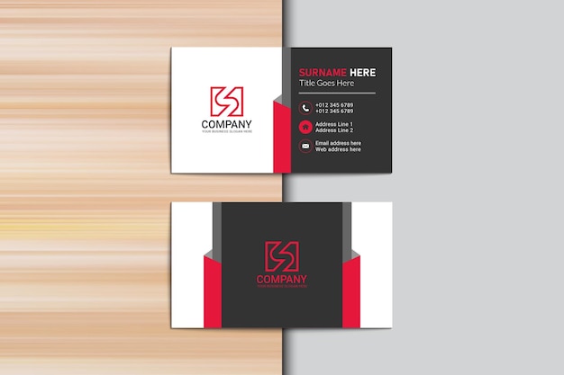 Visitenkarte vorlage corporate brand identity design