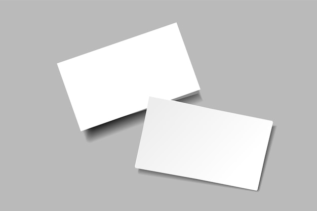 Visitenkarten-Mockup für Ihre Design-Vorlage Leere Kreditkartenname Leere weiße Geschenkkarte