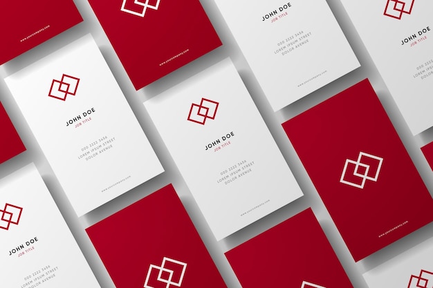 Visitenkarten-Mockup für Ihre Design-Vorlage Leere Kreditkartenname Leere weiße Geschenkkarte