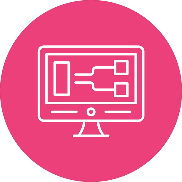 Visual Programming Icon Vektorbild Kann für No Code verwendet werden
