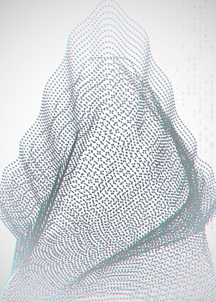 Vektor visualisierungshintergrund technologie für big data künstlich in