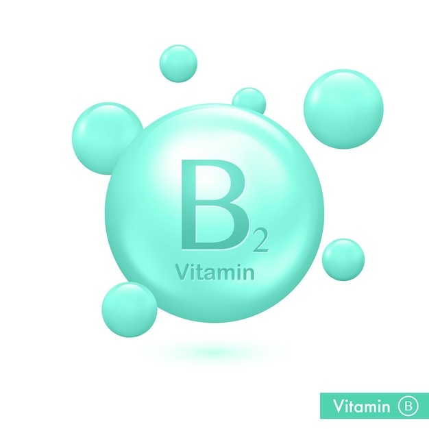 Vitamin b2 pillenkapselsymbol vitaminkomplex der riboflavin-substanz der gruppe b tropfen medikamente für gesundheitsanzeigen