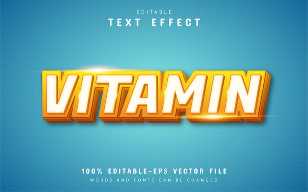 Vitamin-text-effekt