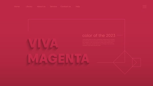 Viva Magenta - Website-Vorlage