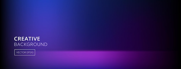 Vivid abstrakte farbverlauf dunkelblau und lila banner hintergrund