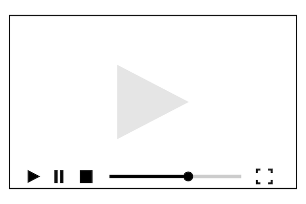 Vektor vlog-video-frame-aufkleber-design