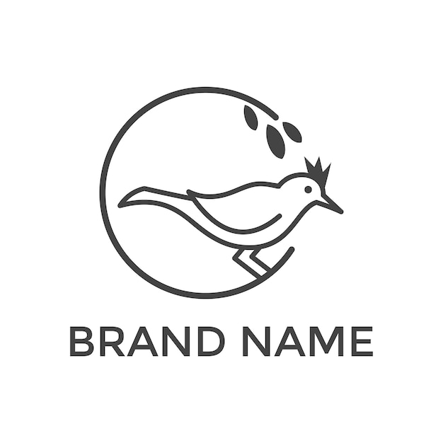 Vogel buchstabe c logo design vektor