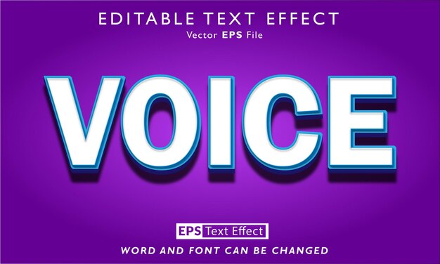 Vektor voice-text-effekt