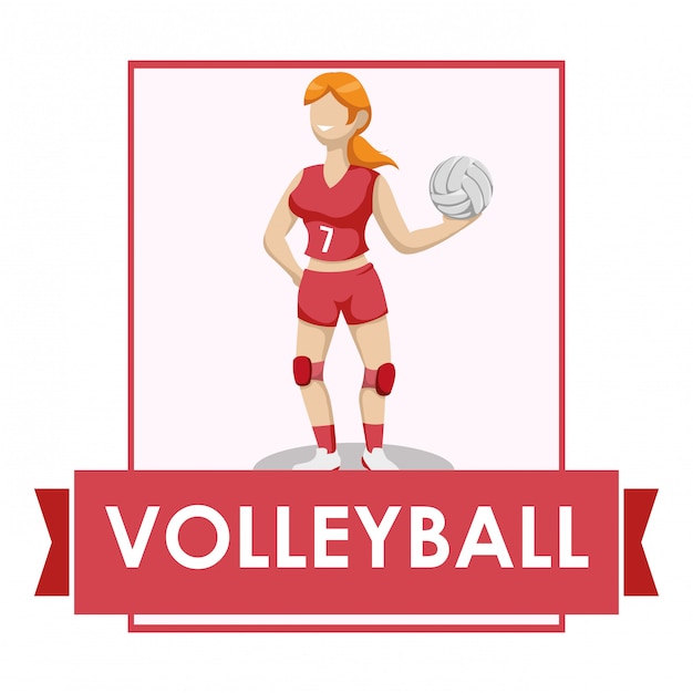 Vektor volleyball-ikonendesign