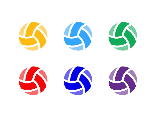 Volleyball-logo-design-konzept