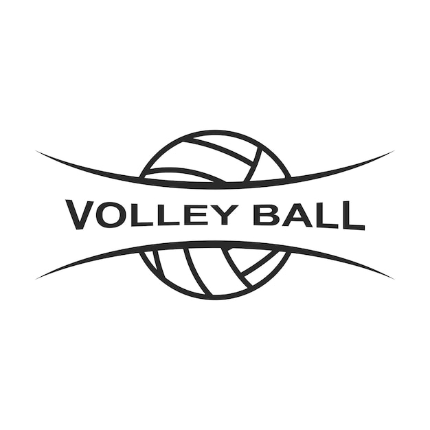 Vektor volleyball-logo-vektor