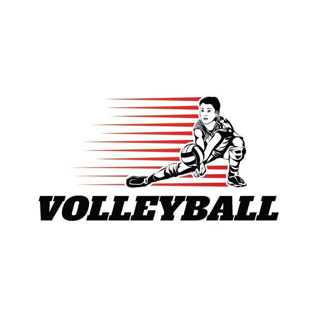 Volleyball-spieler-logo-vorlagen-design-vektor