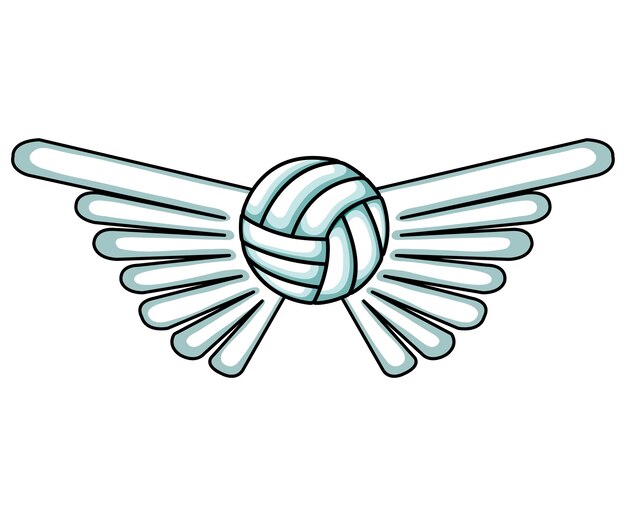 Volleyball-sport-emblem-symbol