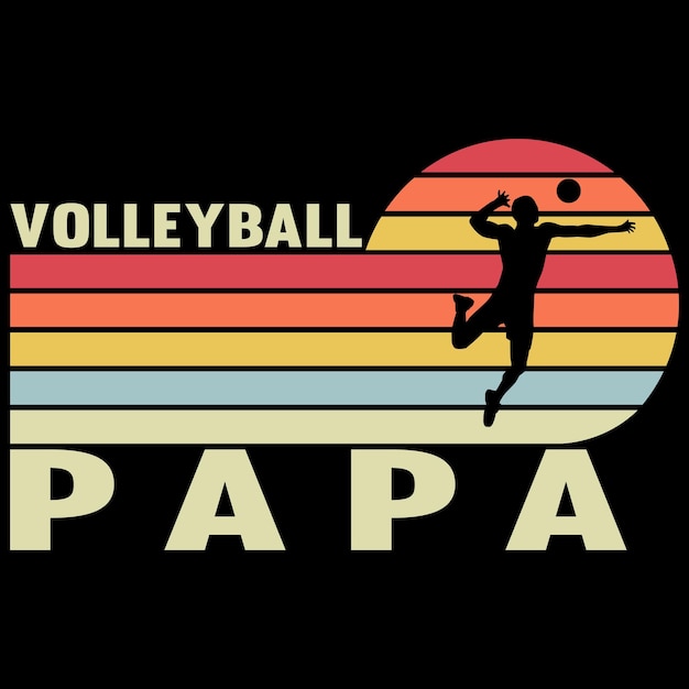 Volleyball-typografie-t-shirt-design