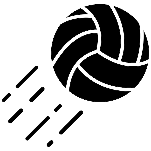 Volleyball-Vektor-Illustrationsstil