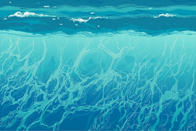 Von Hand gezeichnete Vektorillustration des Wasserspritzens