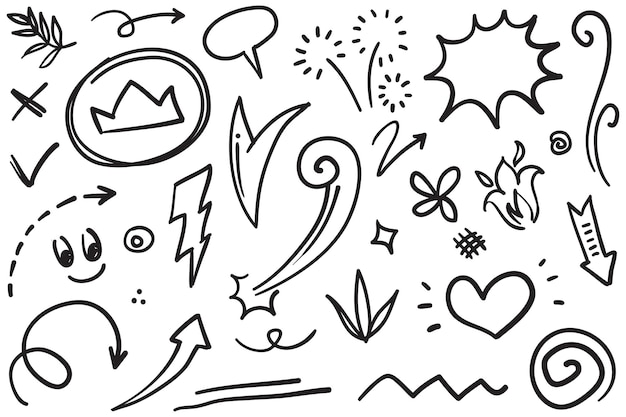 von Hand gezeichnetes Pfeil-Symbol