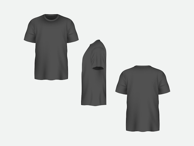 Vorder- und Rückseite T-Shirt-Mockup-Vorlage
