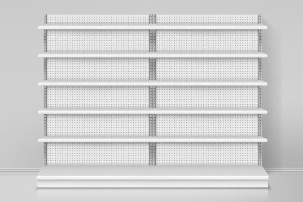 Vektor vorderansicht auf ladentisch oder ladenregal counter design