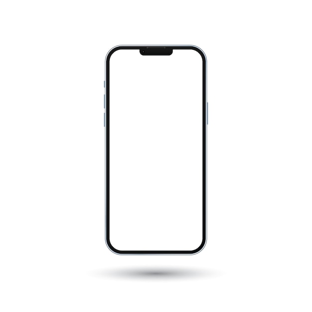 Vordere Illustration der Smartphone-Mockup-Vorlage