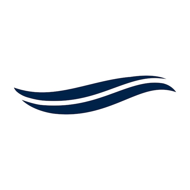 Vorlage der vektor-ikonen der wellenwasser-logo-illustration