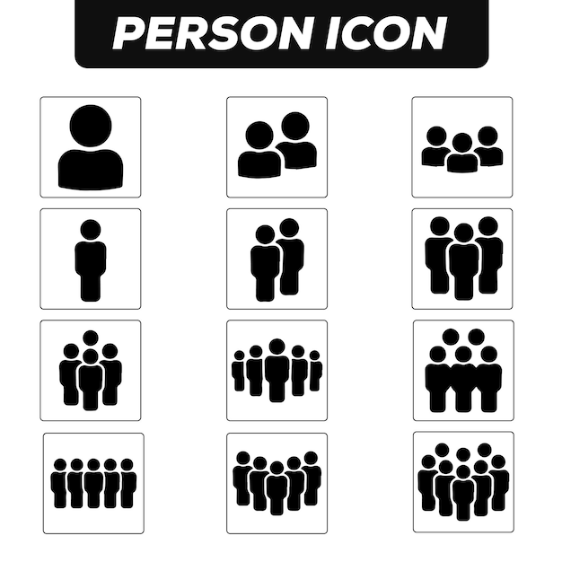 Vorlage des Symbols für das Profil von Menschen