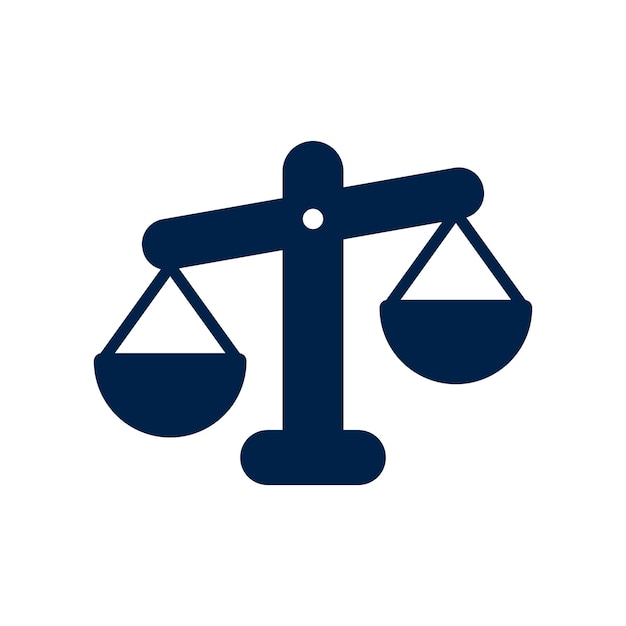 Vektor vorlage des vektor-logos für rechtssysteme und rechtssysteme