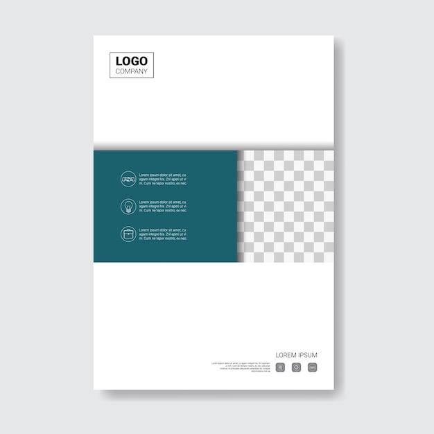 Vektor vorlage design broschüre