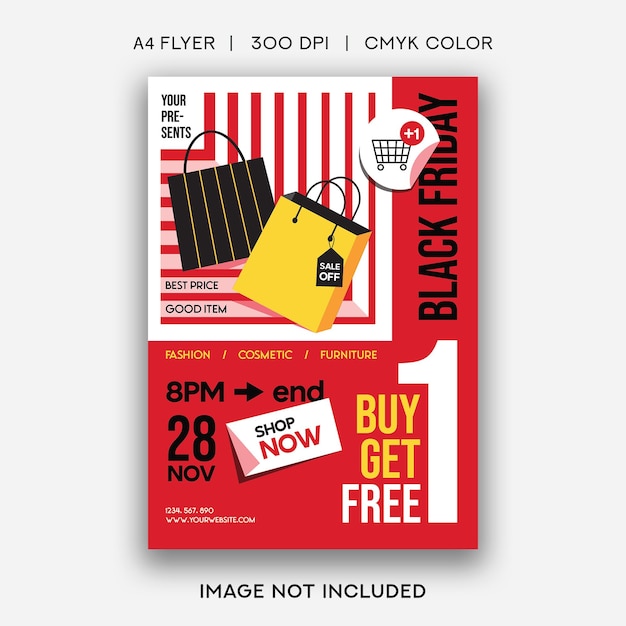 Vorlage für Black Friday Poster