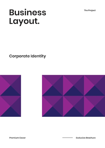 Vektor vorlage für broschüren zur unternehmensidentität. geschäftsabdeckung. unternehmensbericht abstraktes geometrisches layout.