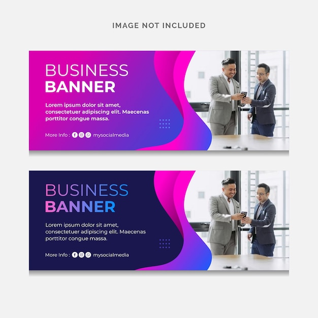 Vorlage für business-gradient-banner