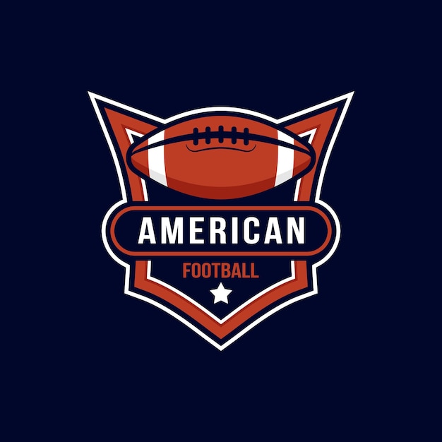 Vorlage für das American Football-Logo-Abzeichen