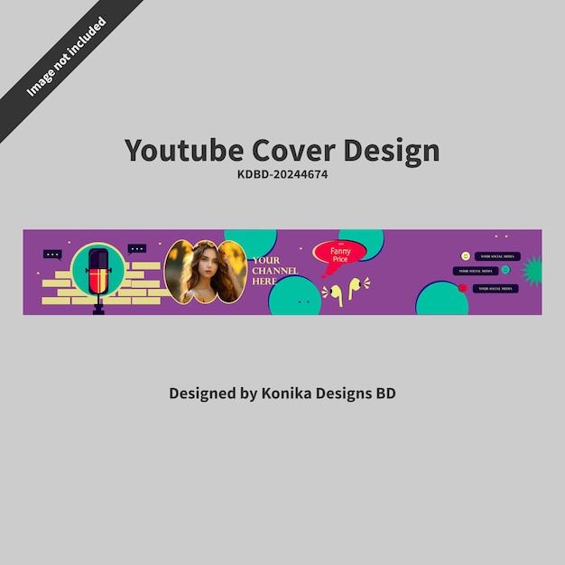Vorlage für das Cover-Design von Youtube