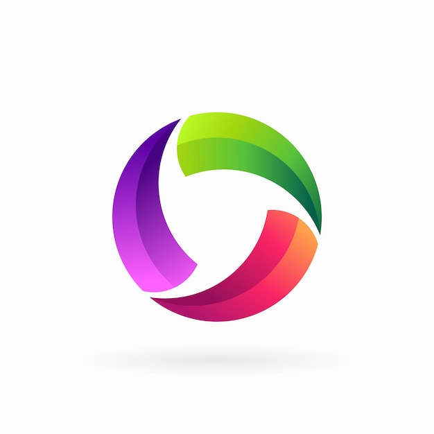 Vorlage für das Design des Dynamic Circle-Logos