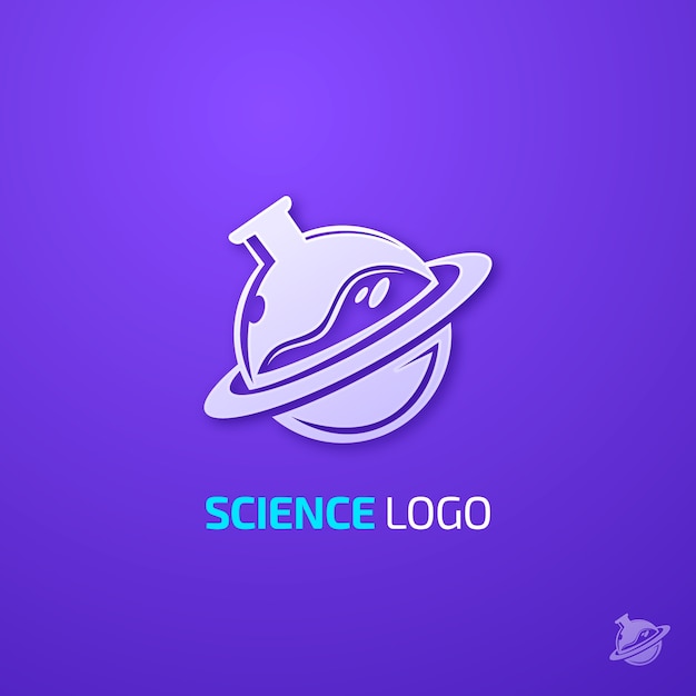 Vektor vorlage für das design des wissenschaftslogos