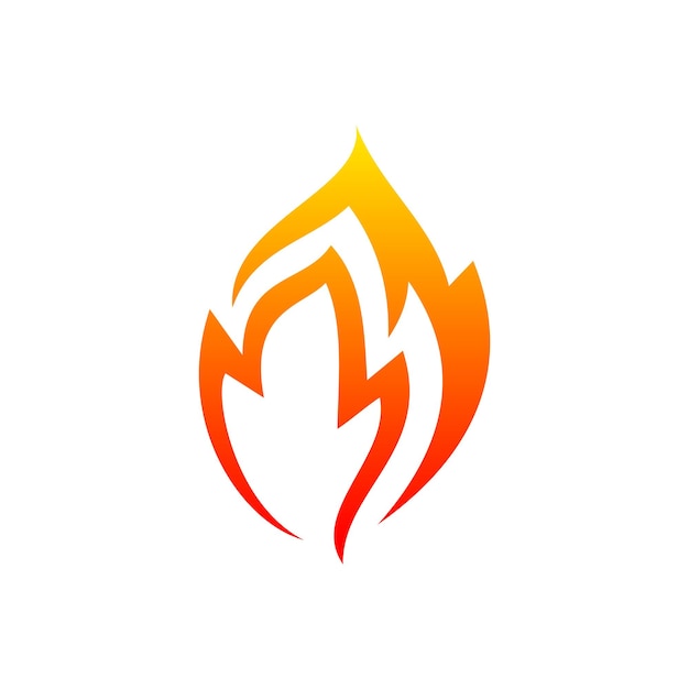 Vorlage für das firmenlogo flamme feuerlogo gradient