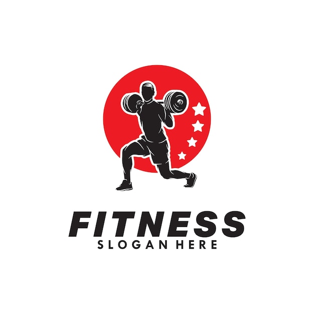 Vorlage für das fitness-vektor-logo