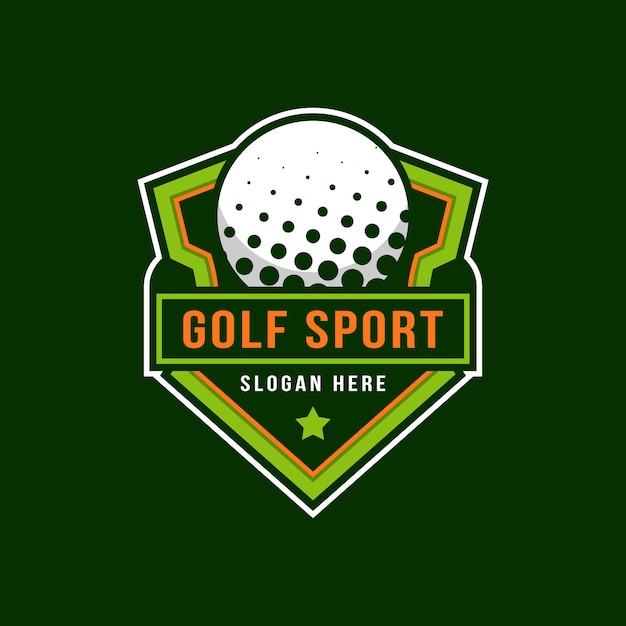 Vorlage für das Golf-Logo-Abzeichen