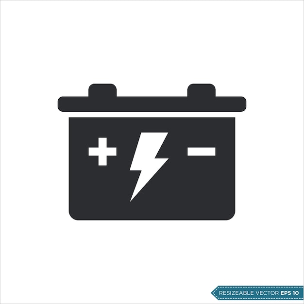 Vektor vorlage für das illustrationsdesign von car battery icon vector