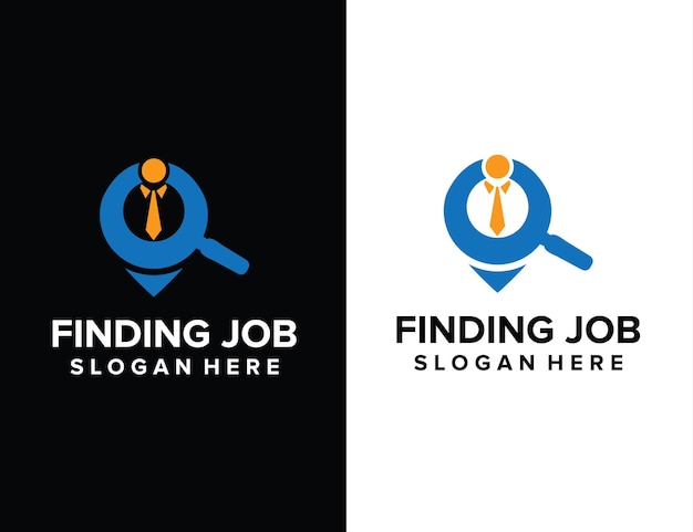 Vorlage für das logo der jobsuche