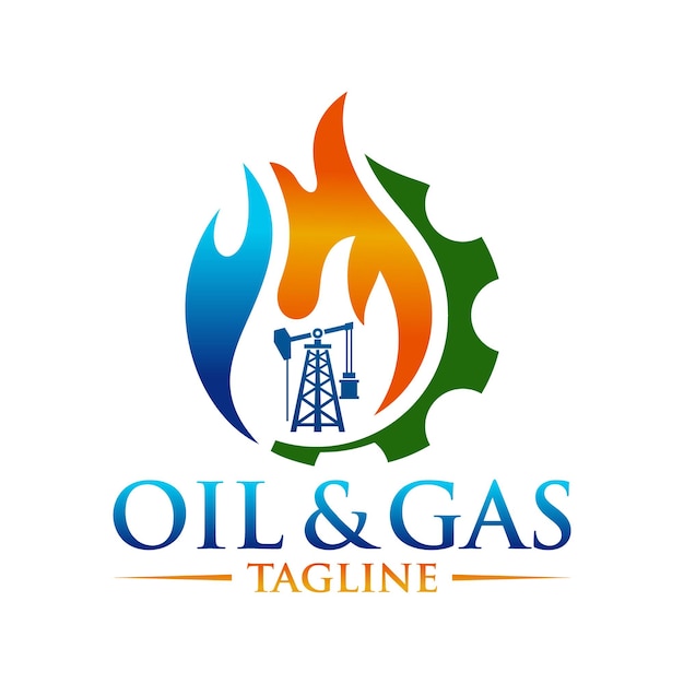 Vorlage für das logo der öl-gas-industrie