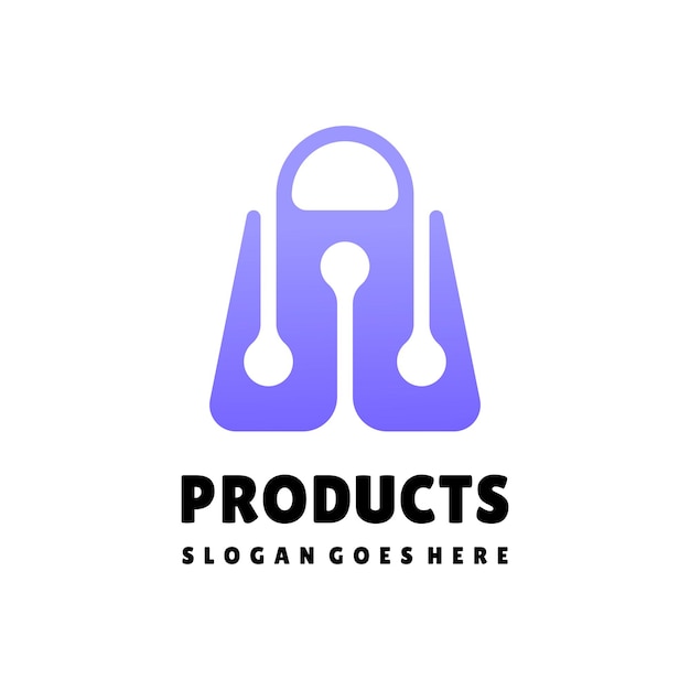 Vektor vorlage für das logo der tasche für technische produkte