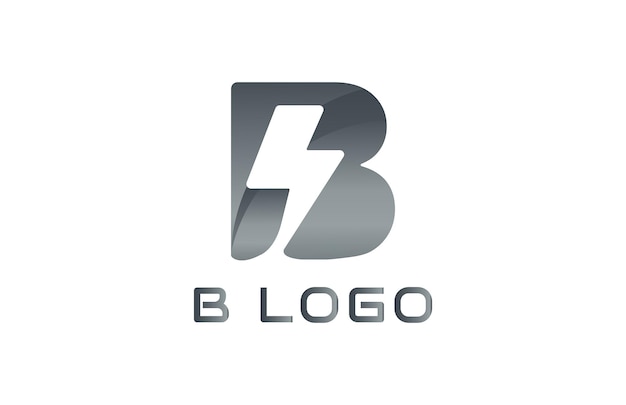 Vektor vorlage für das logo mit dem buchstaben b