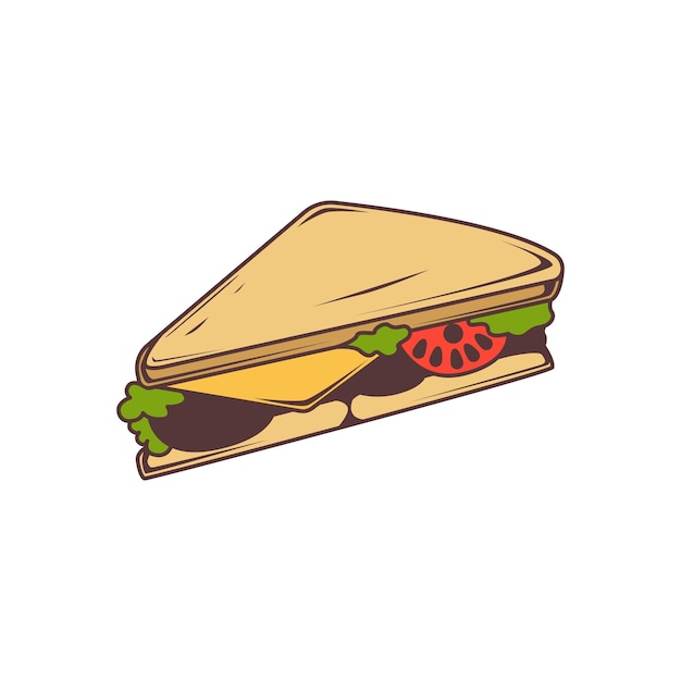 Vorlage für das Logo von Delicious Sandwich