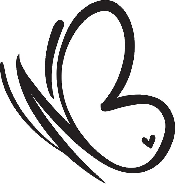 Vektor vorlage für das logo von whimsical butterfly